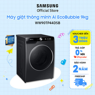 [Nhập ELSSDA158 giảm thêm 12%]Máy giặt thông minh Samsung AI EcoBubble 9kg (WW90TP44DSB) - Miễn phí công lắp đặt
