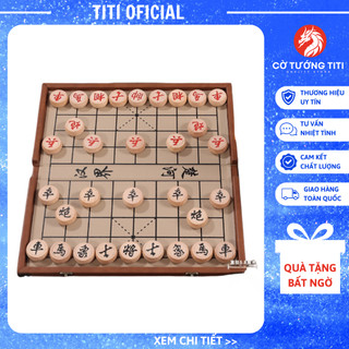 Bộ bàn cờ tướng bằng gỗ gấp gọn tiện dụng