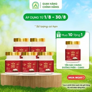 Combo 10 Lọ Yến Sào Ích Nhân Đường Phèn Canxi 70ml bồi bổ sức khỏe, giúp xương chắc khỏe, tăng đề kháng & miễn dịch