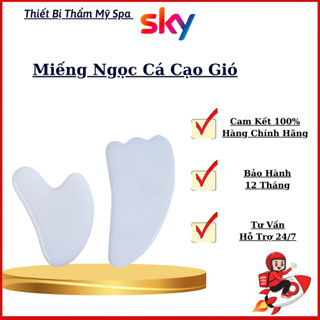  Ngọc Thạch Bích Hình Con Cá Massage Mặt Cạo Gió Thư Giãn 