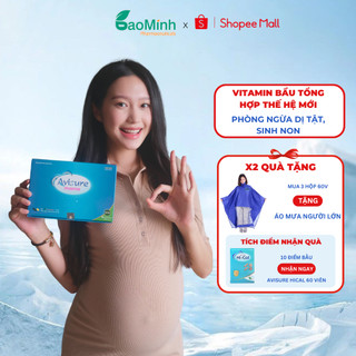 Combo 2 hộp Vitamin tổng hợp tối ưu Avisure Mama cho bà bầu hộp 60 viên