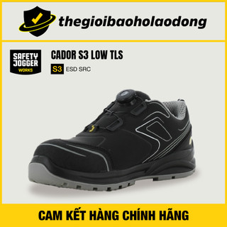 Giày bảo hộ safety jogger cador s3 low tls thấp cổ, chống đinh, khóa vặn tiện lợi