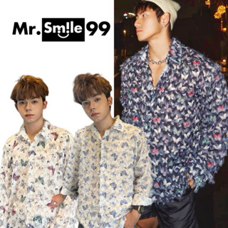 Áo Sơ Mi Lông Vũ Phối BƯỚM Tay Dài Unisex Phù hợp đi Đám, Tiệc, Sự Kiện Mr Smile 99 Shop SM120