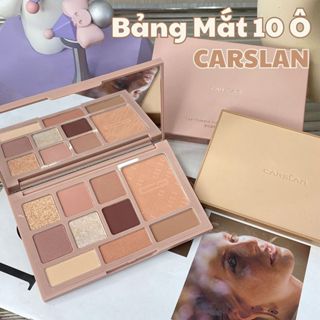 [CARSLAN] Bảng Phấn Mắt CARSLAN 10 Ô Tone Nud Tích Hợp Bắt Sáng/Tạo Khối/Má Hồng Nhũ Lì 18g