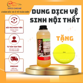 Dung dịch vệ sinh bề mặt nội thất oto trên các bề mặt da giả da bề mặt nhựa loại đậm đặc topco 1 lít