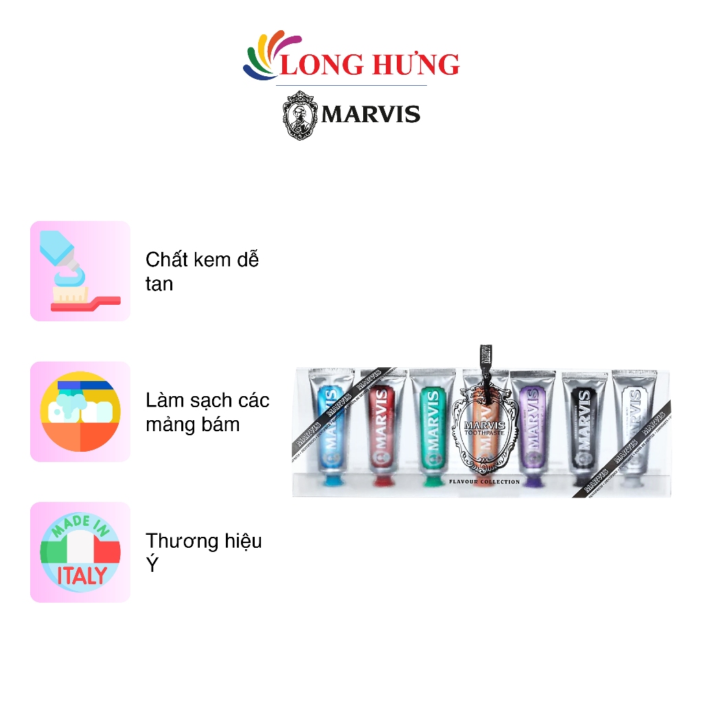 Combo kem đánh răng Marvis (25ml)