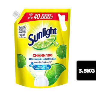Nước Rửa Chén Sunlight Chanh 3.5Kg