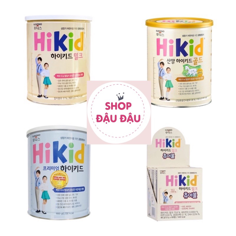 [Chính hãng]SỮA HIKID VANI/DÊ Hàn Quốc 600g-700g
