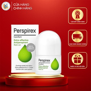 Lăn Khử Mùi Perspirex Giảm Tiết Mồ Hôi Dịu Nhẹ Cho Da Nhạy Cảm 20ml - COMFORT