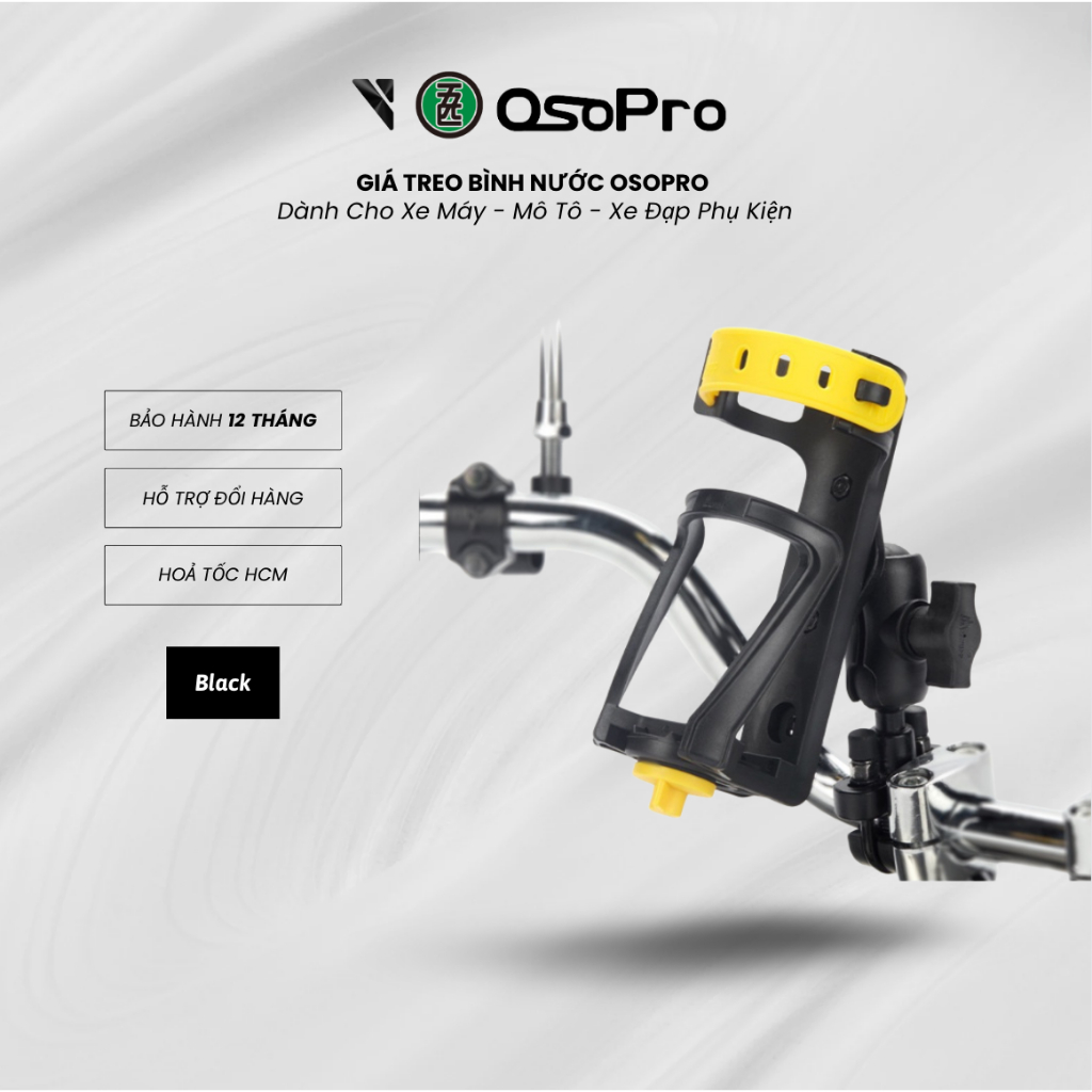 [Hoả Tốc HCM] Giá Treo Bình Nước Osopro Dành Cho Xe Máy, Mô Tô, Xe Đạp Phụ Kiện Không Thể Thiếu Cho 