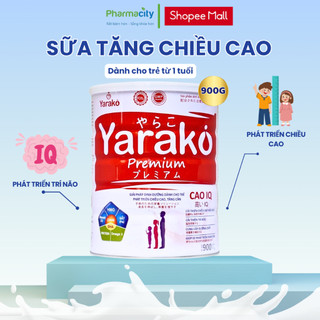 Sữa bột tăng chiều cao yarako premium cao iq giúp cho trẻ phát triển chiều cao và tăng cân hộp 900g