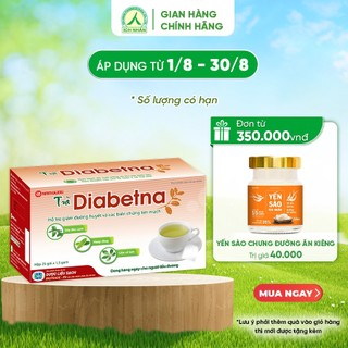 Trà Diabetna cho người tiểu đường - hỗ trợ hạ đường huyết và mỡ máu hộp 25 gói TDI