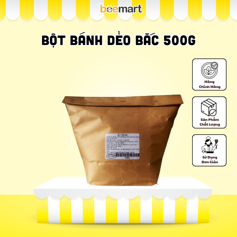 [Bột Bánh Dẻo] Bột Nếp Bắc 500g làm bánh Trung Thu Dẻo