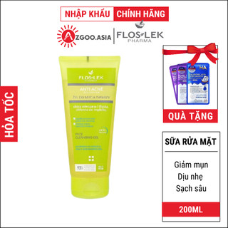 Sữa Rửa Mặt Floslek Giảm Dầu Mụn, Dịu Nhẹ Antibacterial Face Cleansing Gel 200ML