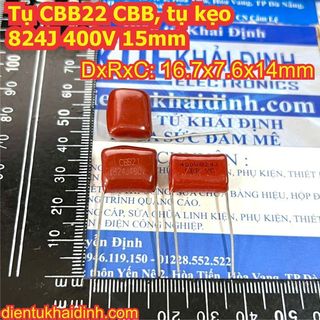 20 CON Tụ CBB22 CBB, tụ kẹo 824J 400V (GIÁ CHO 20 tụ) KDE1751