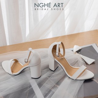 Giày cưới Nghé Art basic quai ngang sandal 195-252