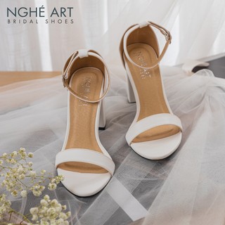 Giày cưới Nghé Art basic quai ngang sandal 195-252