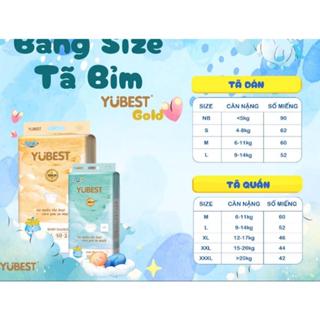 Bỉm Tã YUBEST GOLD MỚI / YUBEST ANGEL đủ size cho bé 3-20kg MỚI