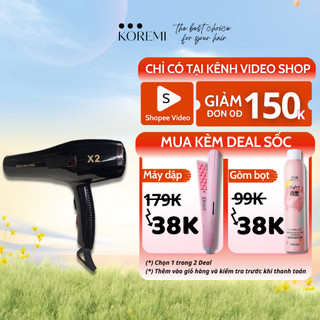 Máy Sấy Tóc Nóng Lạnh Công Suất Thực KOREMI 1800W NA-6688 và AONIKASI X2- 2500W Chuyên Dùng Cho Salon, BH chính hãng