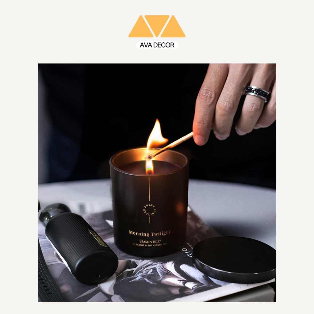 Nến thơm cao cấp SEASON HILL - chiết xuất tự nhiên. Nến thơm decor cao cấp.