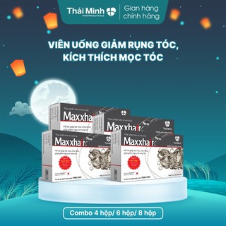 Combo Maxxhair Thái Minh - Giúp ngăn ngừa rụng tóc, hói đầu, kích thích mọc tóc chắc khỏe - Hộp 30 viên