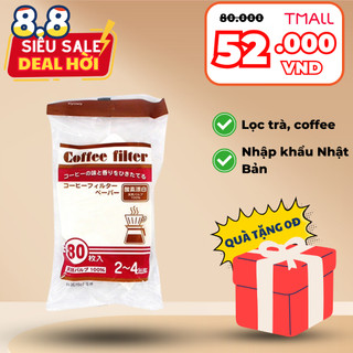Set 80 túi giấy lọc trà, cà phê size l t mall nội địa nhật bản