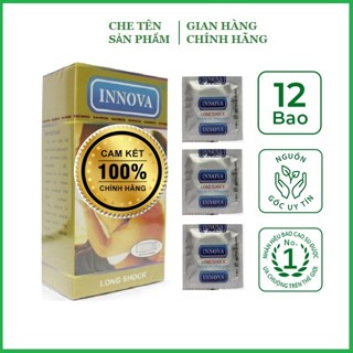 Bao cao su gai kéo dài thời gian Innova vàng - hộp 12 chiếc