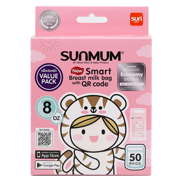 Túi Trữ Sữa 250ml Sunmum ( Hộp 50 Túi )