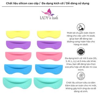 Trục uốn mi size ngắn - Phù hợp với nhiều kỹ thuật uốn mi, đa dạng màu - Lady's Lash
