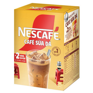 [CAFE SỮA ĐÁ HỘP] DATE 12/25 Cà phê hòa tan Nescafé 3in1 cà phê sữa đá (Hộp 10 gói x 24 g)