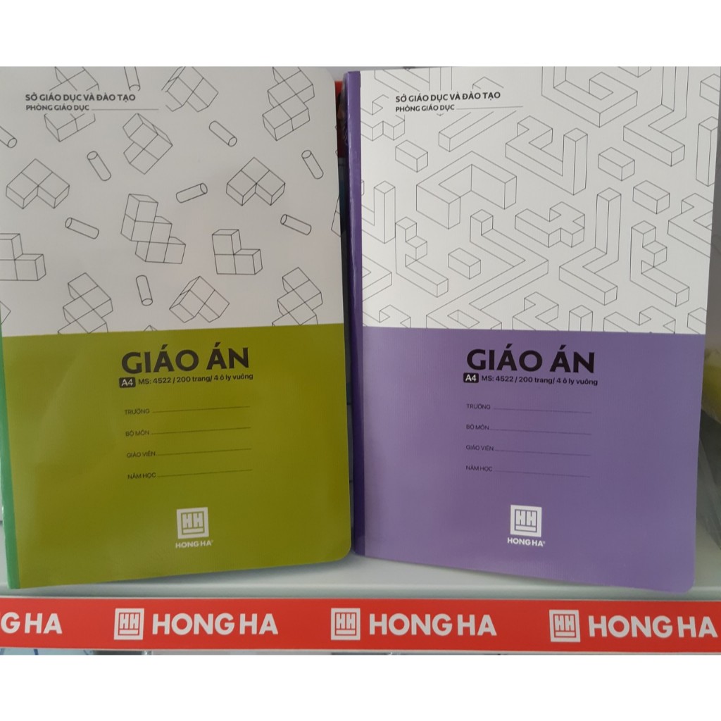 Sổ giáo án 4 ô ly 200 trang Hồng Hà - 4522