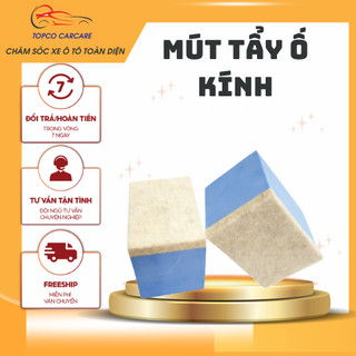 Miếng mút nỉ tẩy ố kính bằng tay – Cục mút tẩy ố kính