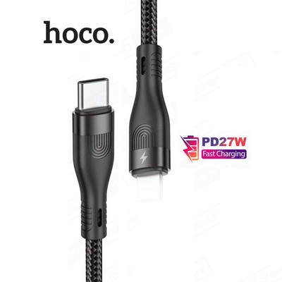 Cáp sạc nhanh Hoco DU14 dài 1M hỗ trợ truyền dữ liệu PD27W TypeC to IP dùng cho ip11/12/13/14promax
