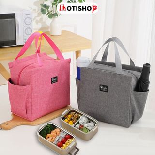 Túi đựng cơm văn phòng giữ nhiệt,chống thấm nước,Túi giữ nhiệt đựng hộp cơm trưa loại Lớn Lotida