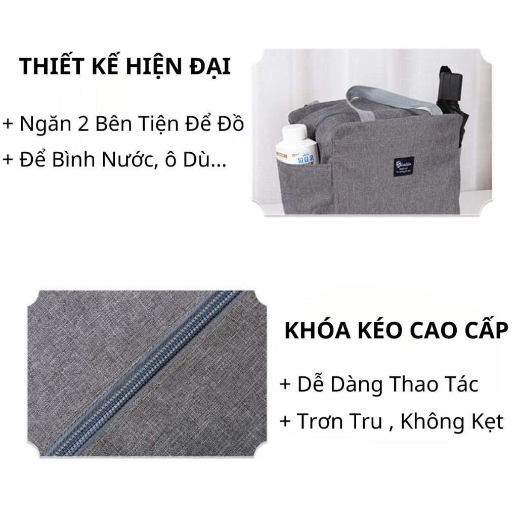 Túi đựng cơm văn phòng giữ nhiệt,chống thấm nước,Túi giữ nhiệt đựng hộp cơm trưa loại Lớn Lotida | BigBuy360 - bigbuy360.vn