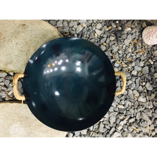 Chảo thép 2 quai tôi sẵn cao cấp 48cm-53cm- 60cm, sâu lòng chống dính tốt dùng nhà hàng-mẫu dày 1.8mm.