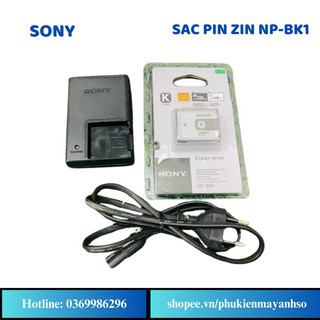 Sạc pin sony np-bk1 zin theo máy , sony k