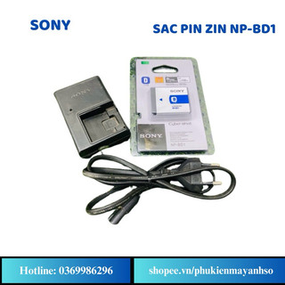 Sạc pin sony np-bd1 zin theo máy , sony d