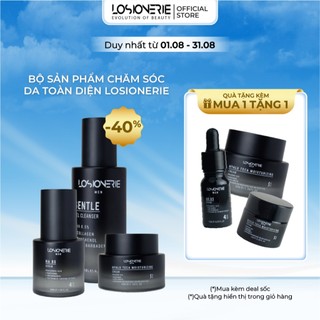 Bộ sản phẩm chăm sóc da toàn diện Losionerie 120ml+30ml+50g