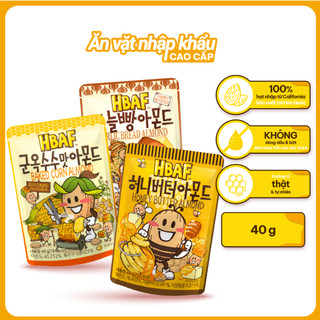Hạt Hạnh Nhân Tẩm Vị Hàn Quốc HBAF (Gói 40g)