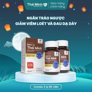 Viên Uống Bình Vị Thái Minh - Hỗ trợ giảm trào ngược, viêm loét dạ dày - Hộp 20 viên & Lọ 80 viên