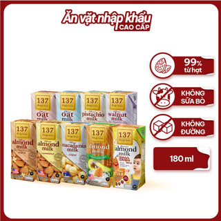 Sữa Hạt 137 Degrees Thái Lan Các Vị (180ML x 3 Hộp)