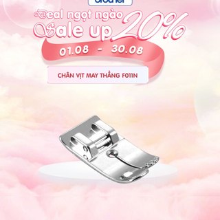 Chân vịt may mũi thẳng Brother F011N (tránh bỏ mũi khi sử dụng cho vải thun mỏng)