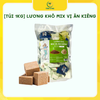  Lương Khô Mix Vị Ăn Kiêng Bao Gồm Yến Mạch Gạo Lứt Happy Life Hạnh Nhân Ăn Kiêng - Tôm Vàng 