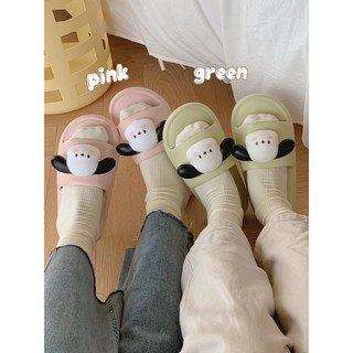 (Chọn tăng 1 size) Dép lê dép quai ngang nam nữ xxt Mi Thuy Store nhiều màu hình cún nổi Pochacco