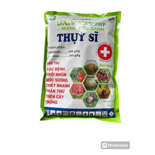 Man Xanh 1kg. Trừ Bệnh cây trồng Bột xanh siêu mịn tan hoàn toàn trong nước.