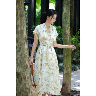 Đầm nữ dáng A cổ cách điệu Lydia Dress | Hà Cúc
