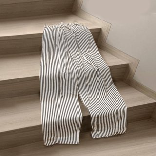 Calem club - STRIPE PANTS - Quần dài kẻ sọc ống rộng phong cách streetwear