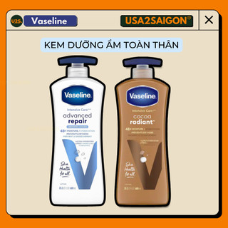 Vaseline Dưỡng Ẩm Toàn Thân Cocoa Radiant Body Lotion 600ML