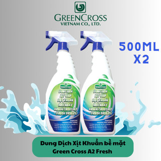 Dung dịch xịt diệt khuẩn bề mặt không tỳ vết Green Cross A2 lưu hương bền lâu - 500ml